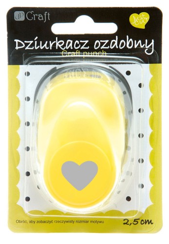 Dziurkacz ozdobny 2,5cm 023 Serce