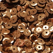 Cekiny 6 mm koła łamane 15g nr 33 brązowe