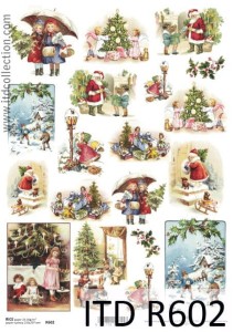 Papier decoupage ryżowy R602 A4