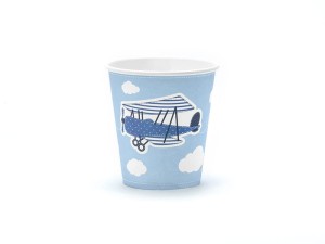 Kubeczki papierowe Samolocik 200 ml 6 szt.