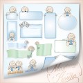 Papier do scrapbookingu MK Malutkie Szczęścia 046