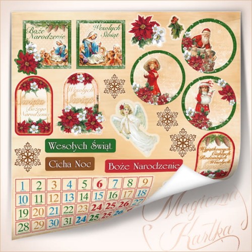 Papier do scrapbookingu MK Wieczór Wigilijny 11
