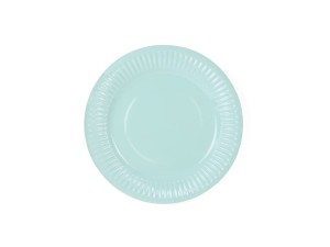Talerzyki papierowe Aloha Turkusowe 18 cm 6 szt