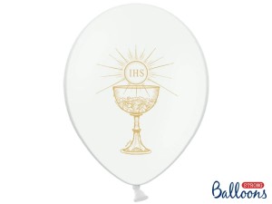Balon 30 cm IHS Pastel Biały - 1 szt
