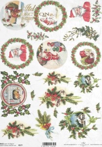 Papier decoupage ryżowy R577 A4