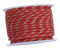 Sznur skręcany 3mm 10m złoto-czerwony SN018