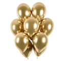 Balony 30 cm Chromowane Złote Glossy - 50 szt