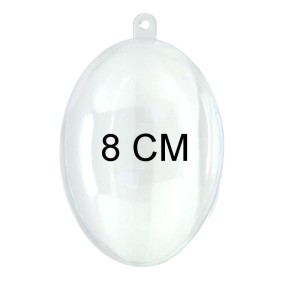 Jajko Akrylowe przeźroczyste 8 cm 