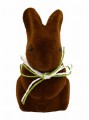 Królik flokowany brązowy wys.10cm