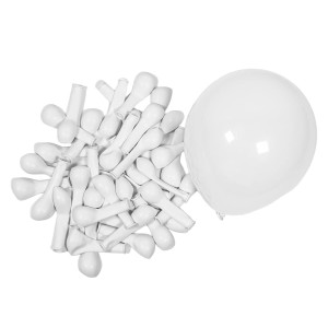 Balony pastelowe Białe 5" 100 szt Strong