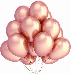 Balony Metaliczne Różowe złoto - 10 sztuk