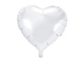 Balon foliowy 18'' Serce Białe
