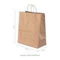Torba papierowa brązowa 320x170x390mm duża