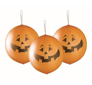Balony Premium Dynie Haloween pilki z gumką 3szt