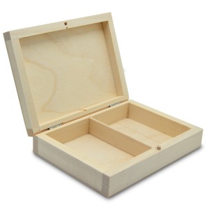 Pudełko drewniane na obrączki ślubne 2K
