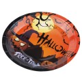 Talerzyki papierowe Halloween dynie 10 sztuk