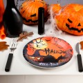 Talerzyki papierowe Halloween dynie 10 sztuk