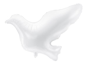 Balon foliowy Gołąb Biały 77x66 cm 