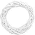 Wianek wiklinowy Biały 35 cm