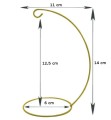 Stojak do bombek 14 cm złoty
