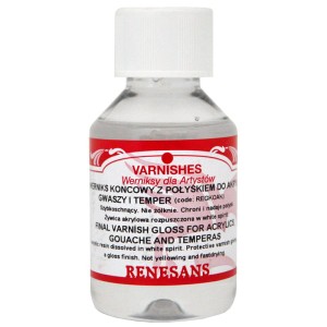 Werniks końcowy z połyskiem do akryli 100ml