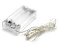 Lampki dekoracyjne LED 2m 20szt Białe Ciepłe 20W