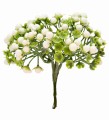 Kwiaty białe pęczek 14cm