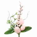 Gałązka wielkanocna z jajkami różowa 33 cm TM07-01