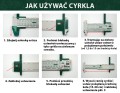 Cyrkiel do wycinania kółek 16101