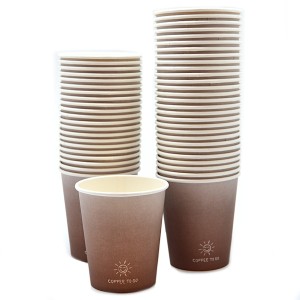 Kubeczki papierowe z nadrukiem Cofee to go 50 szt