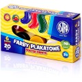 Farby plakatowe 6 kolorów x 20 ml Astra