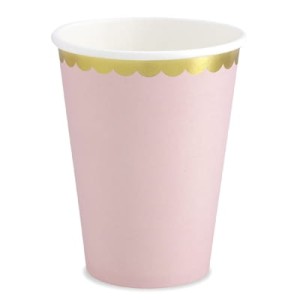 Kubeczki papierowe 220ml J.Rózowe 081J 6 szt