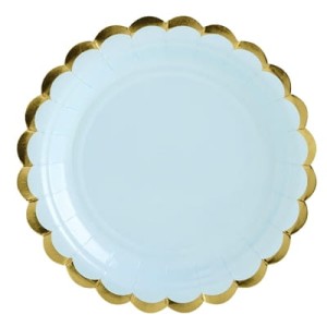 Talerzyki papierowe 18 cm J.Niebieskie 001J 6 szt