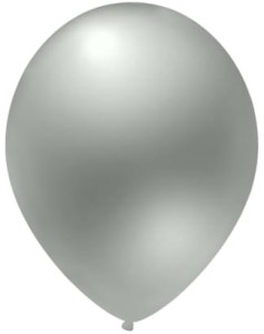 Balony EV27/400 Metaliczne srebrne 34cm 10szt