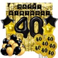Zestaw Dekoracji Balony 40 Urodziny Kurtyna XL