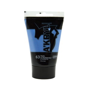 Farba Akrylowa A'KRYL 100 ml 63 Ultramaryna Perłowa