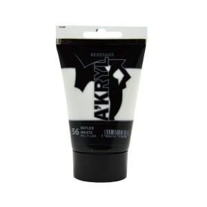 Farba Akrylowa A'KRYL 100 ml 56 Biel Fluorescencyjna