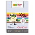 Blok techniczny A4 20ark. Kolor 170g Happy Color