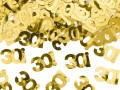 Konfetti metalizowane złote liczba 30 15g