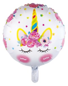 Balon foliowy 18'' Jednorożec zarumieniony
