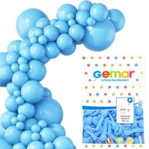 Balony pastelowe Niebieskie Baby 5" 100 szt Gemar