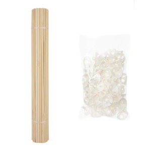 Patyczki do balonów drewniane bio 10szt z zatyczką