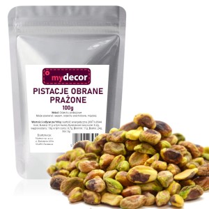 Pistacje obrane bez łupin prażone 100g bez soli
