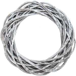 Wianek wiklinowy szary 20 cm