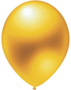Balony EV27/415 Metaliczne złote 10szt