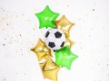 Balon foliowy 18'' Football - piłka czarna Okrągły