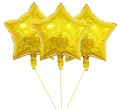 Balon foliowy 18'' Gwiazda Holograficzna Złota
