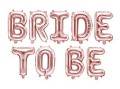 Balon foliowy Napis Bride To Be Różowe Złoto
