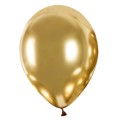 Balon 30 cm Chromowany Złoty - 1 szt