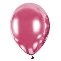 Balon 33 cm Chromowany Różowy - 1 szt